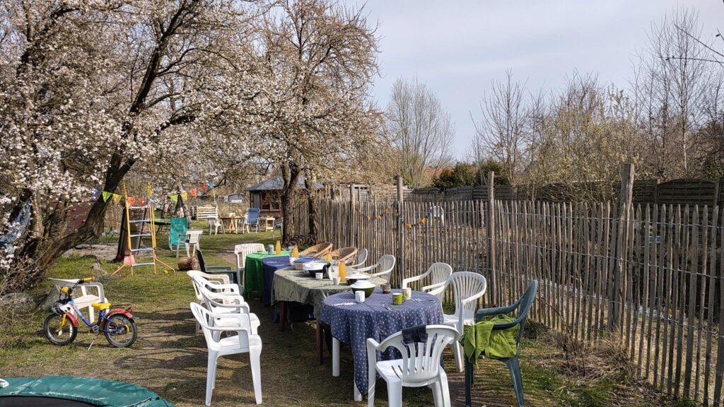 Unser Frühlingsfest im März 2025 im Garten.  